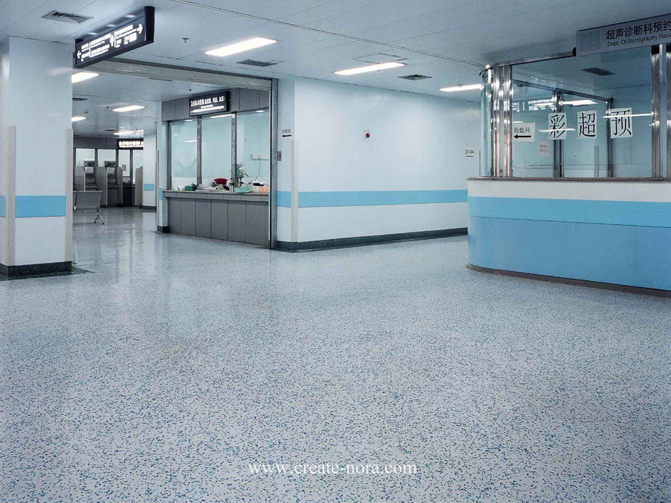 the photo of nora rubber flooring in West China Hospital 7